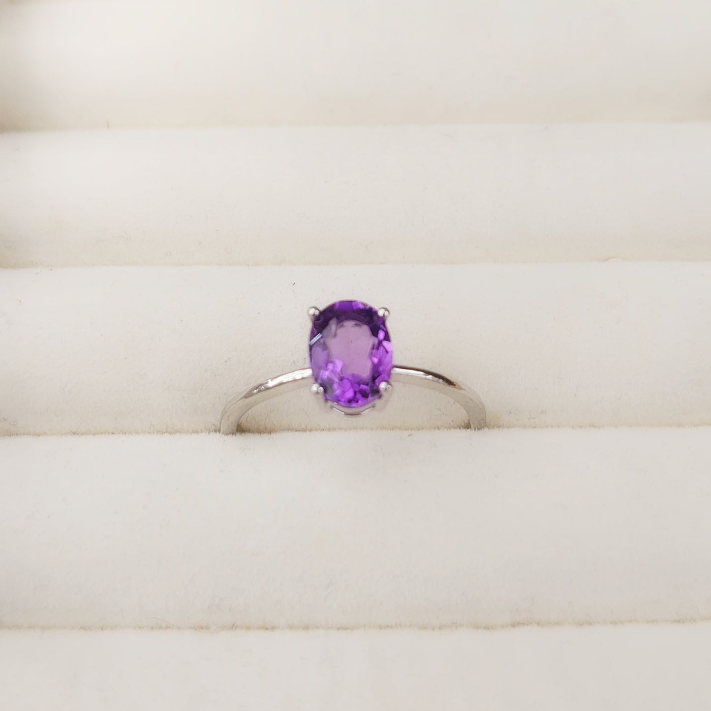 Calming Waves Amethyst Ring