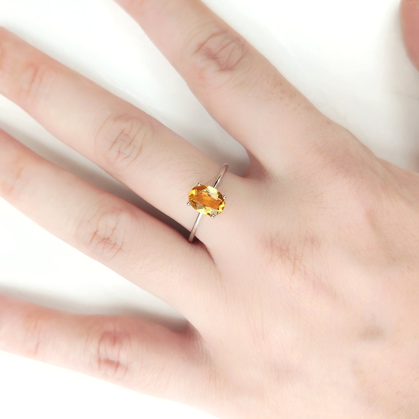 Sunny Citrine Ring