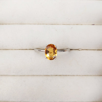 Sunny Citrine Ring