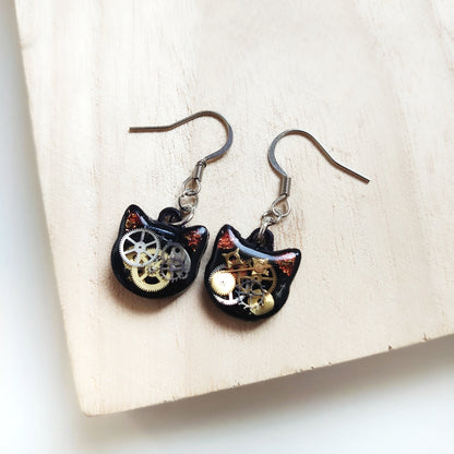 Wheels & Gears Cat Dangles [Made to Order]