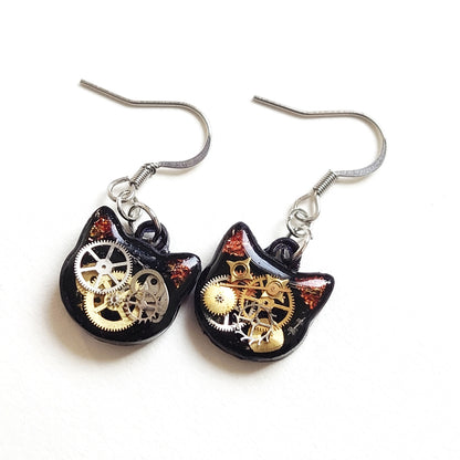 Wheels & Gears Cat Dangles [Made to Order]