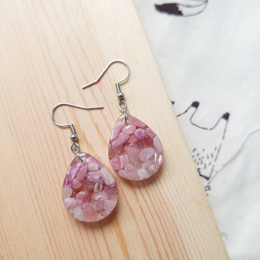 Pinklicious Teardrop Dangles