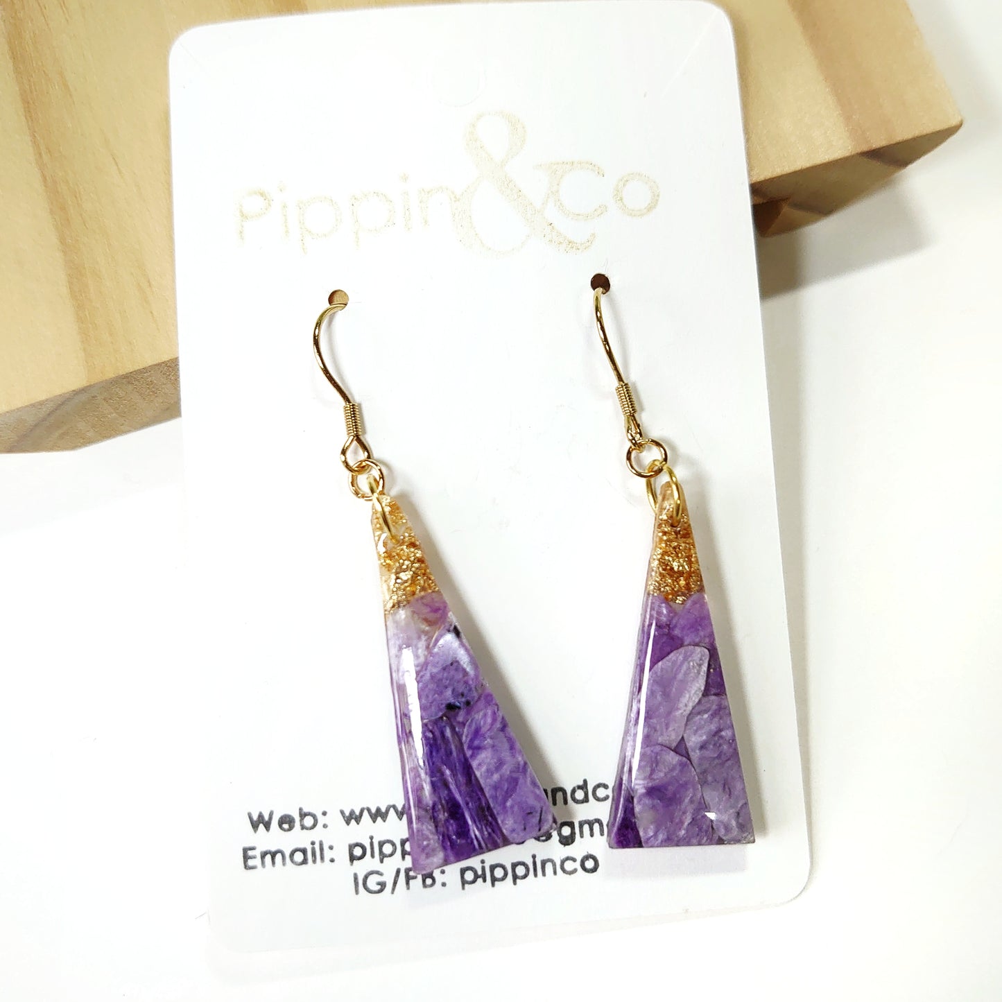 Charoite Classic Dangles