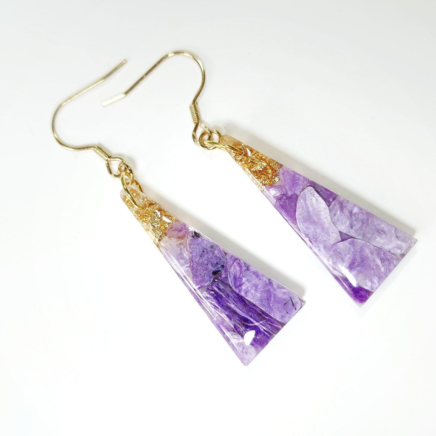 Charoite Classic Dangles