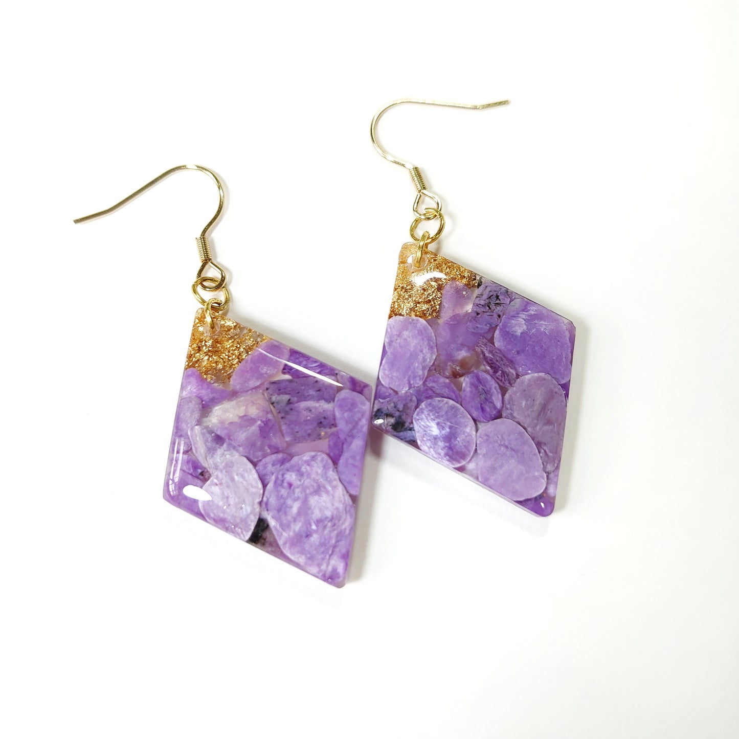 Charoite Statement Diamonds