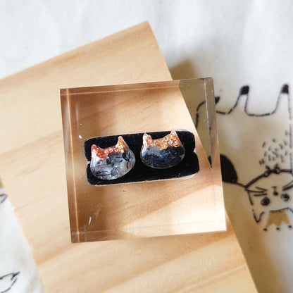 Black Rutilated Quartz Studs