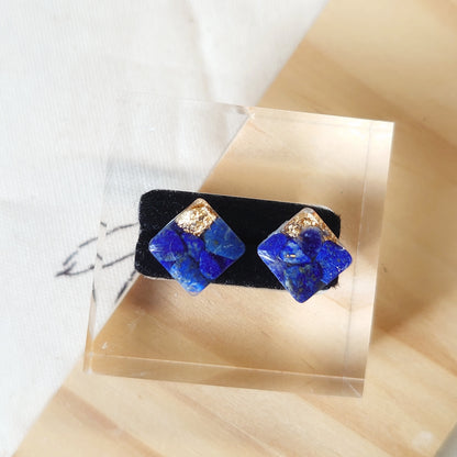 Lapis Lazuli Square Studs