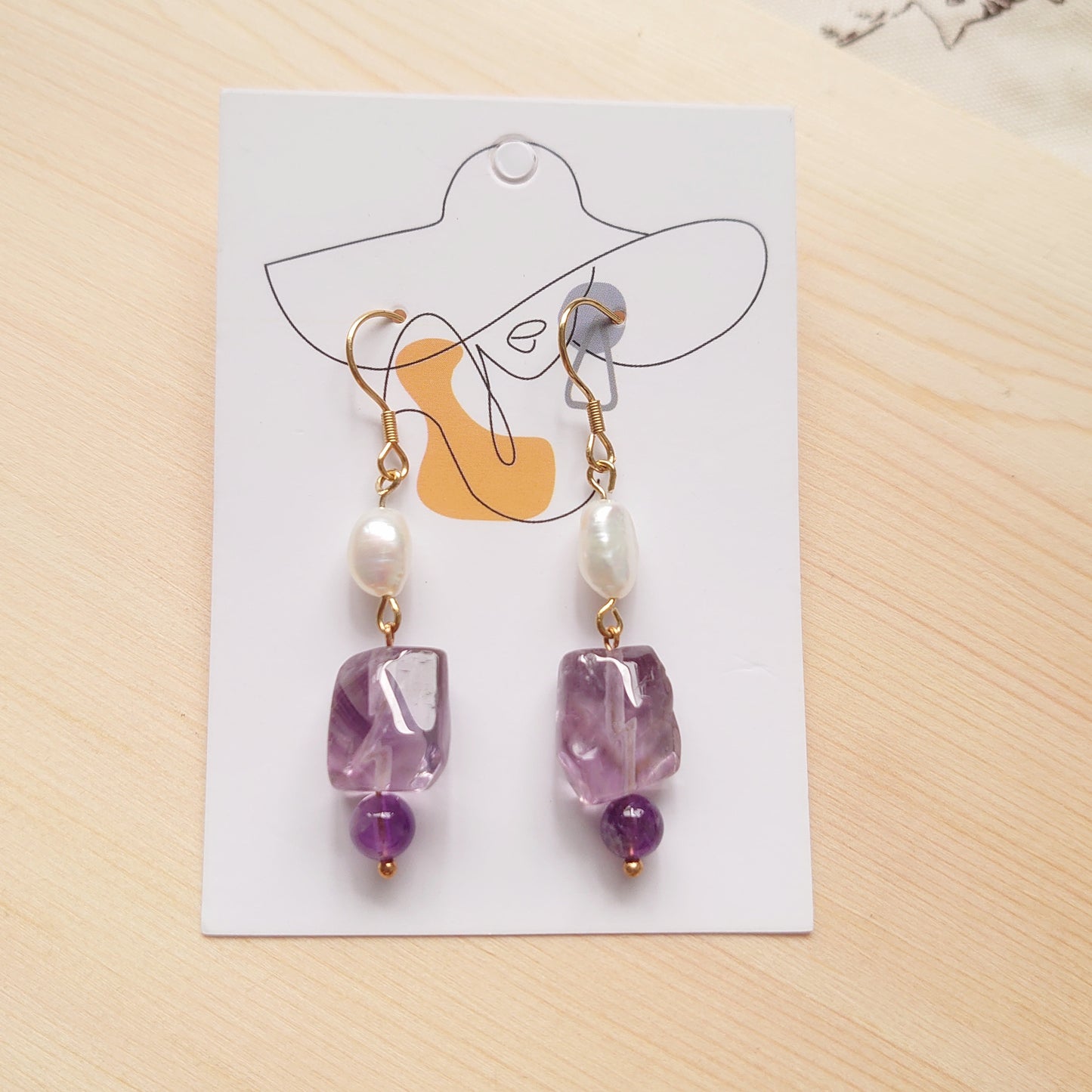 Free Form Amethyst Dangles